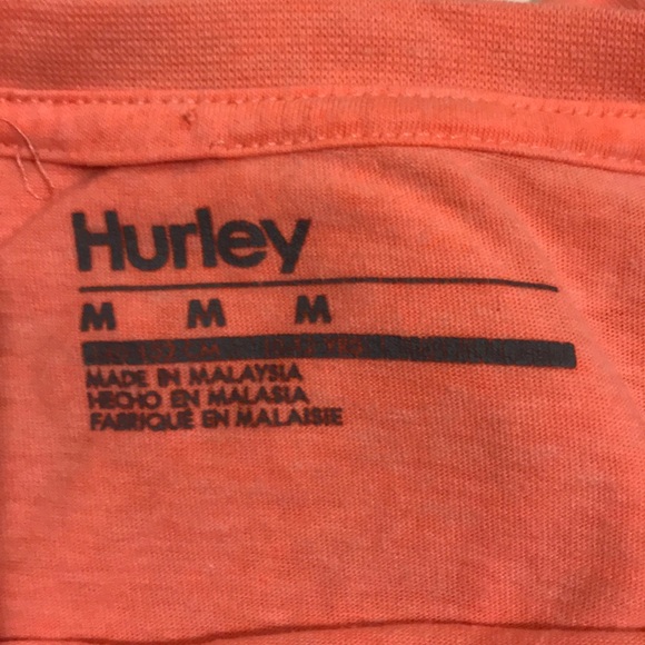 Hurley | Boy's T-shirt Orange Sz M - Picture 7 of 8